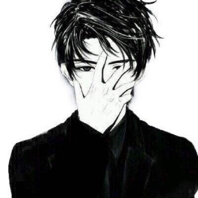 吃瓜油画头像男